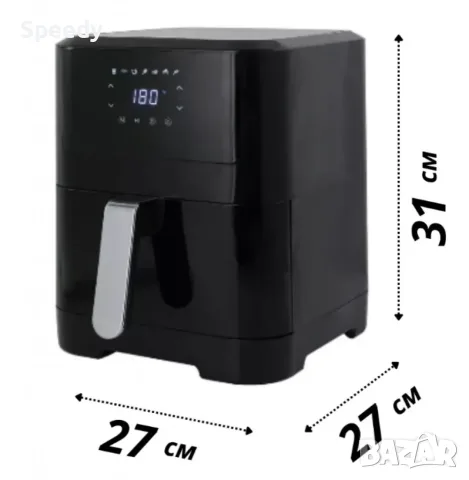 Фритюрник с горещ въздух Sokany SK-ZG-8043, 8л., 2000W, снимка 3 - Мултикукъри - 56158186