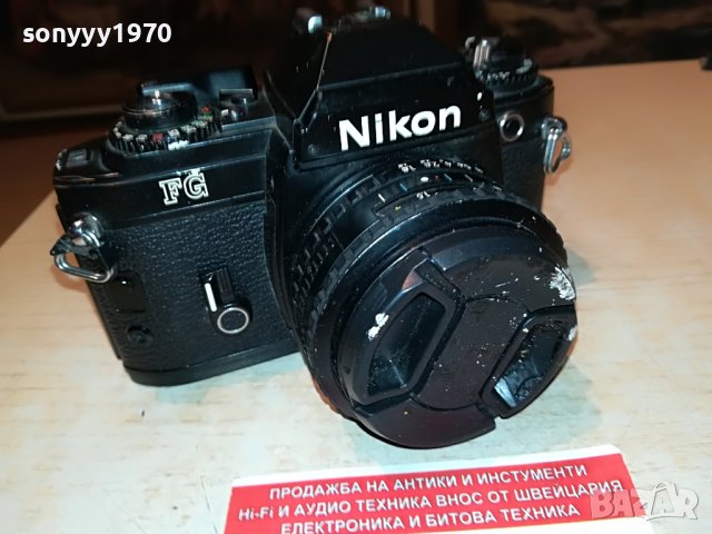 NIKON FG-MADE IN JAPAN-ВНОС FRANCE 2905222039, снимка 8 - Фотоапарати - 36914399