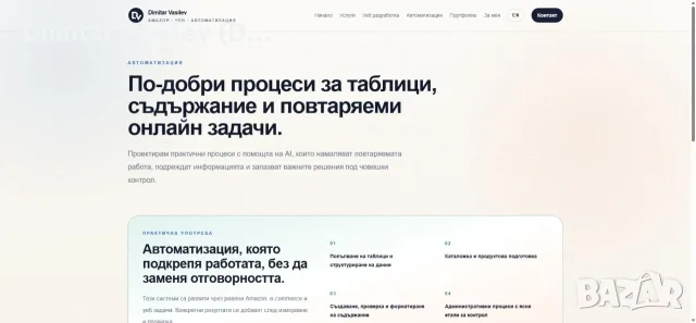Amazon консултации, уебсайтове и AI автоматизация за бизнес, снимка 3 - Изработка и миграция на сайт - 55901080