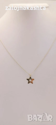 Ново Златно колие-0,89гр/14кр, снимка 2 - Колиета, медальони, синджири - 51329775