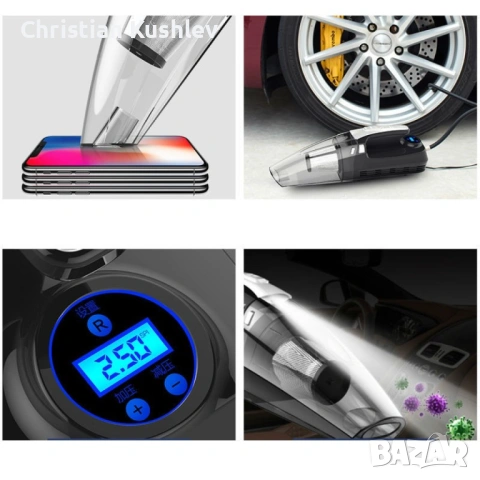 Автомобилна прахосмукачка 4 в 1 Rundong R-6055, снимка 3 - Друга електроника - 53279847