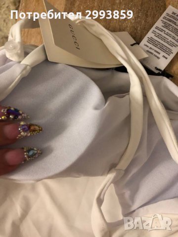 Цял Бански Гучи ХС,С*бял Gucci, снимка 4 - Бански костюми - 31965252