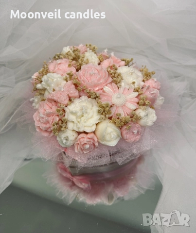 Ароматни букети изработени ръчно от соев восък 🌸, снимка 2 - Декорация за дома - 52531960