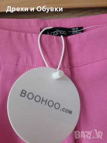 Нов розов панталон BOOHOO, снимка 5 - Панталони - 56334827