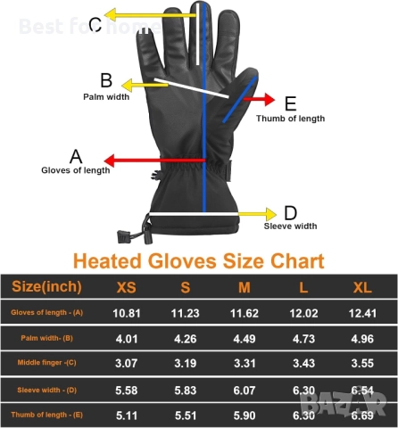 elguua Отопляеми ръкавици за мъже и жени, снимка 7 - Друга електроника - 52613789