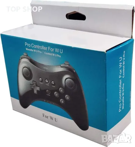Nintendo Wii U Pro Controller - Black, снимка 9 - Аксесоари - 48638540