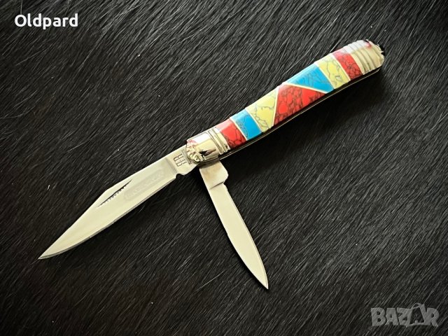 Висококачествен компактен колекционерски джобен сгъваем нож Stoneworx Peanut.(RR911), снимка 2 - Ножове - 42924947