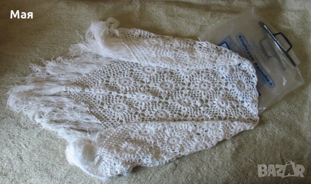 Нов вълнен шал тип "ПОНЧО"- 100% вълна, снимка 16 - Шалове - 34205501