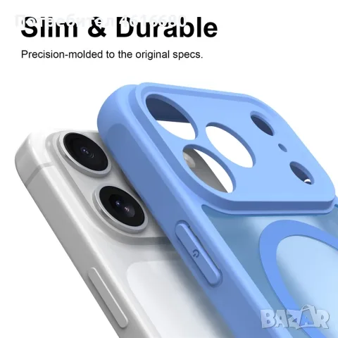 Калъф  iPhone 18 Pro/iPhone 17 Pro/iPhone 18 Pro Max/iPhone 17 Pro Max - Light Blue, Deep Burgundy, снимка 12 - Калъфи, кейсове - 56337964