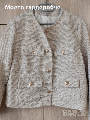 Дамско яке на H&M тип букле размер XL, снимка 2 - Якета - 53880784
