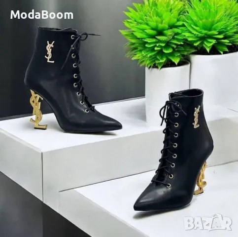 YSL дамски боти на ток Yves Saint Laurent 