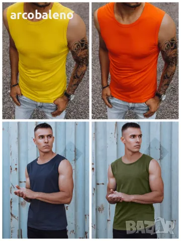 Мъжка тениска без ръкави, 4цвята 