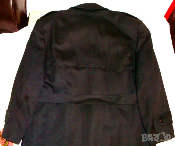 Зимно мъжко манто - палто с подплата кожа, снимка 5 - Палта - 48658160