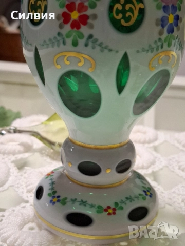 Ваза Bohemia , снимка 11 - Антикварни и старинни предмети - 52718675