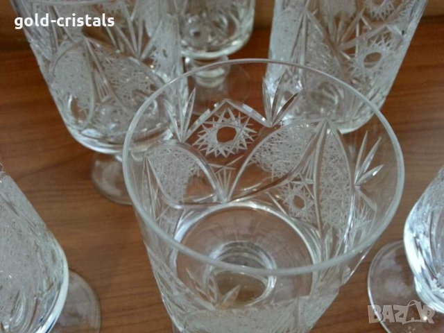 Кристални чаши , снимка 4 - Антикварни и старинни предмети - 29704625