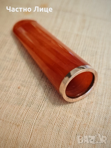 Оригинален Старинен Рядък Кехлибарен Мундщук за Пури 1900те г., снимка 2 - Антикварни и старинни предмети - 51797079