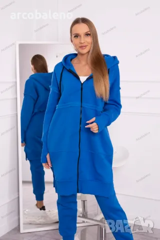 Дамски изолиран комплект от две части с дълъг суичър, 12цвята , снимка 7 - Комплекти - 47809419