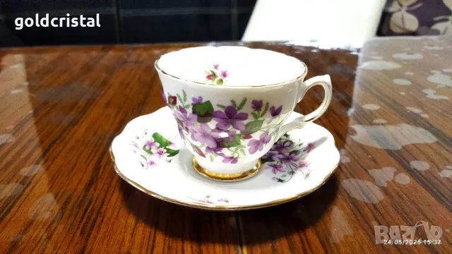 Стар английски костен порцелан чаша за чай кафе, снимка 2 - Антикварни и старинни предмети - 50425646