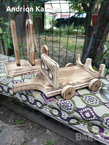 дървена стойка за алкохол , снимка 5 - Други стоки за дома - 50146174