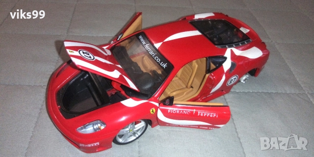 Ferrari F430 Fiorano Bburago - Мащаб 1:24, снимка 2 - Колекции - 52388925