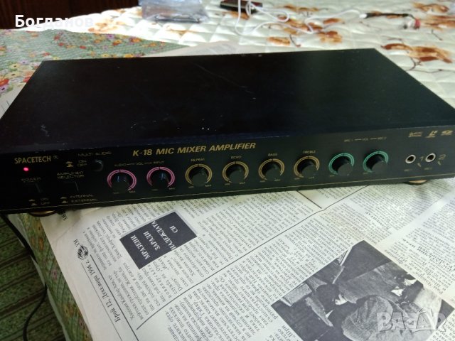 УСИЛВАТЕЛ С МИКСЕР SPACETECH K-18 MIC MIXER AMPLIFIER