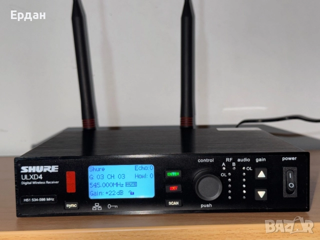 Shure ULXD4 Beta-58a H51, снимка 4 - Микрофони - 52405611