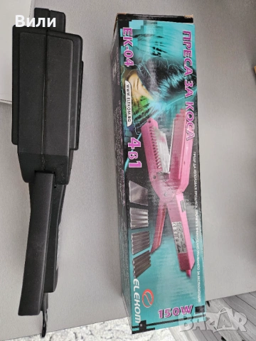 Преса за коса Елеком 4 в 1, снимка 2 - Преси за коса - 53257307