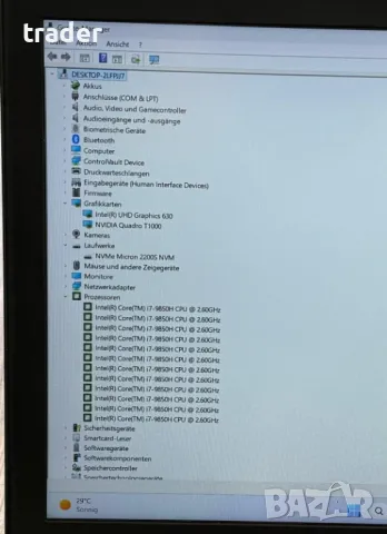 Dell Precision 7540 , Intel i7-9850H, RAM: 32 GB, 500GB SSD-  като нов !, снимка 7 - Лаптопи за работа - 44652774