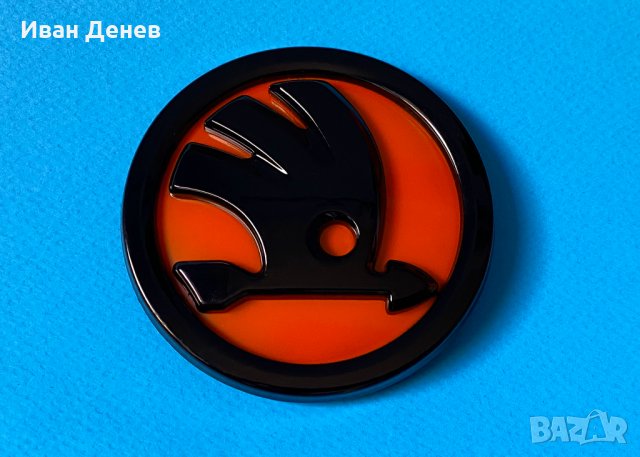 Skoda емблема Шкода fabia superb octavia 1.9tdi quadic капак стикер, снимка 2 - Аксесоари и консумативи - 34402081