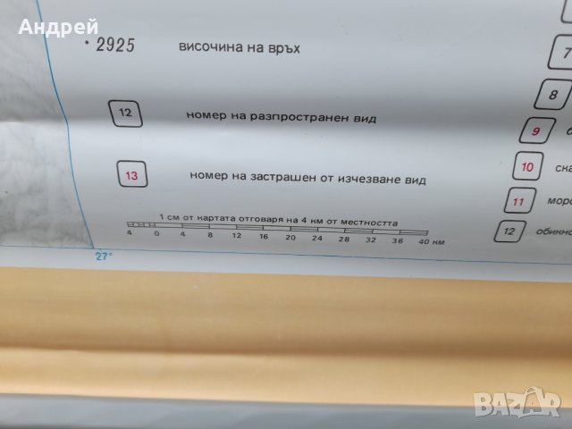 Стара учебна карта Защитени животински видове, снимка 7 - Други ценни предмети - 37982203