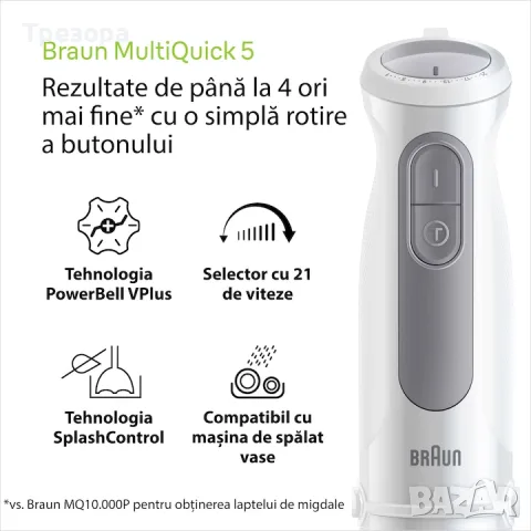 Пасатор+чопър Braun MultiQuick 5, снимка 6 - Чопъри и пасатори - 56395528
