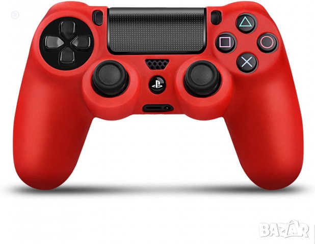 PS4 Силиконов бъмпер за DUALSHOCK®4 контролер в син цвят, снимка 11 - PlayStation конзоли - 30888271