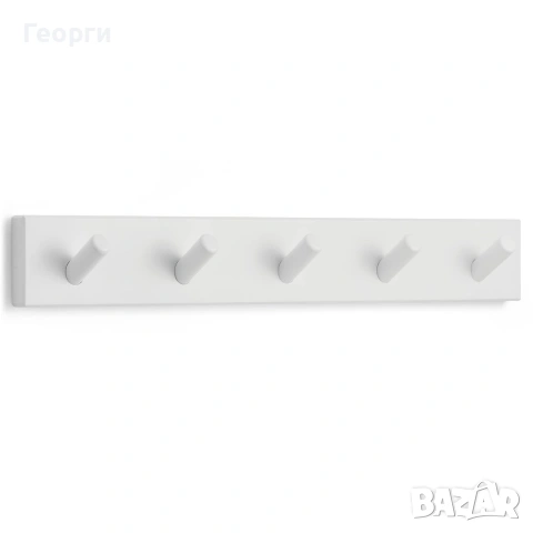 Бяла закачалка за стена