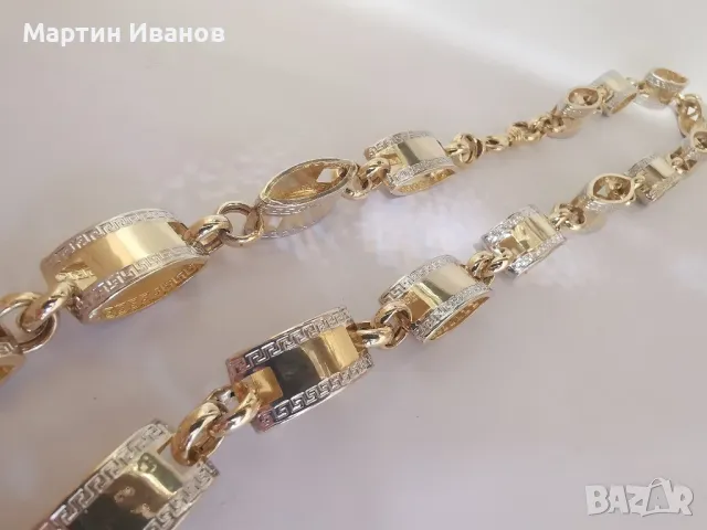 Златен синджир бадем , снимка 4 - Колиета, медальони, синджири - 50210328