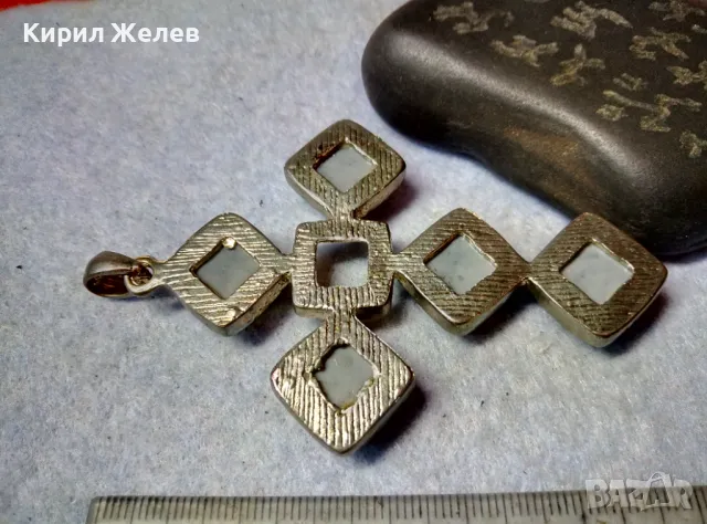 ИНТЕРЕСЕН ФЕШЪН АРТ СРЕБРИСТ КРЪСТ 48887, снимка 8 - Колиета, медальони, синджири - 48842408