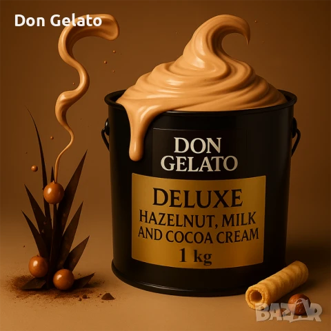 Крем пълнеж с лешници, мляко и какао Don Gelato Deluxe – 1 кг, снимка 7 - Други - 51268234
