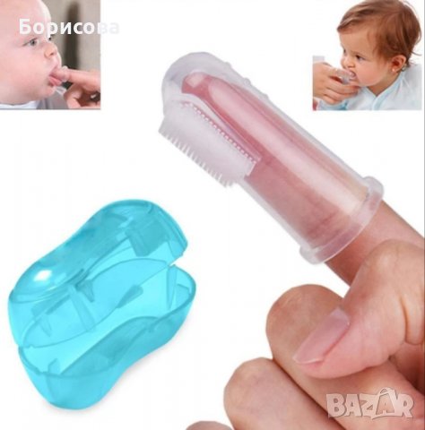 Силиконов накрайник за почистване на бебешките зъби и венци, снимка 2 - За банята - 30938927