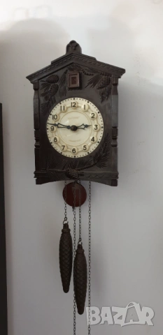 Часовник с кукувица маяк- работещ, снимка 2 - Антикварни и старинни предмети - 53965120