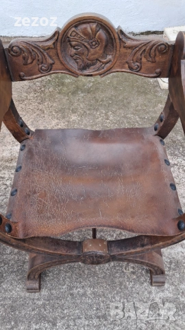 Антикварни кресла масив и кожа, снимка 6 - Дивани и мека мебел - 53354240