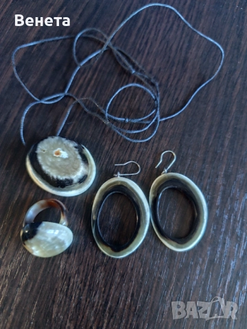 Комплекти от кост от рог-handmade, снимка 4 - Бижутерийни комплекти - 51837150