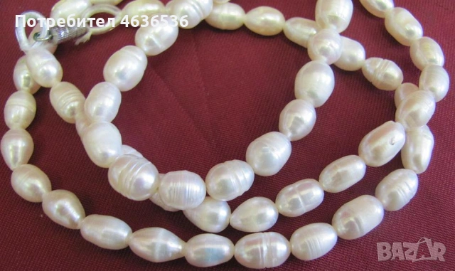 Дамско колие и гривна естествени перли, снимка 5 - Бижутерийни комплекти - 53322363
