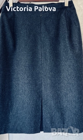 Елегантна вълнена midi пола - висок клас лукс за есента, снимка 10 - Поли - 52251062