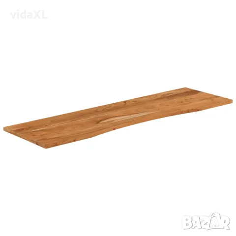 vidaXL Плот за бюро, 140x50x2,5 см, правоъгълен, масивно дърво акация, снимка 3 - Бюра - 56147330