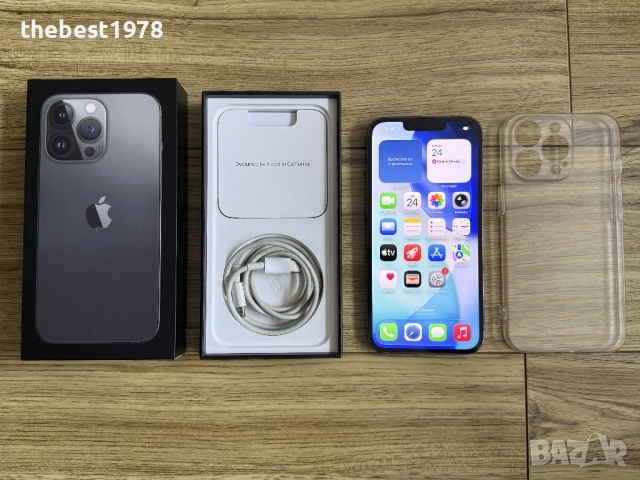 iPhone 13 Pro 128GB Midnight/Батерия 100%/Фабрично Отключен