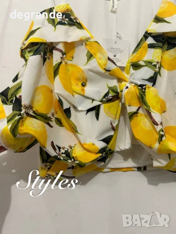 Лек и ефирен комплект с колан 