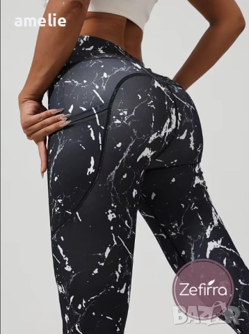 Дамски спортен/йога клин Zefirra Formina Black Splashes