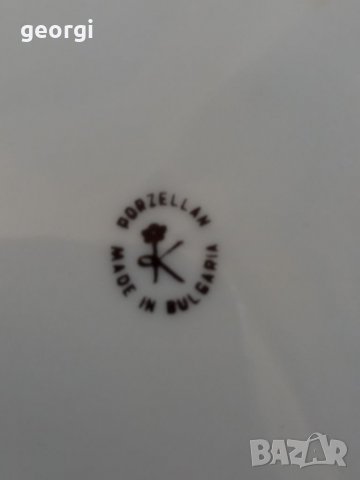 Порцеланова купа с пет купички български порцелан Китка , снимка 7 - Сервизи - 37855000