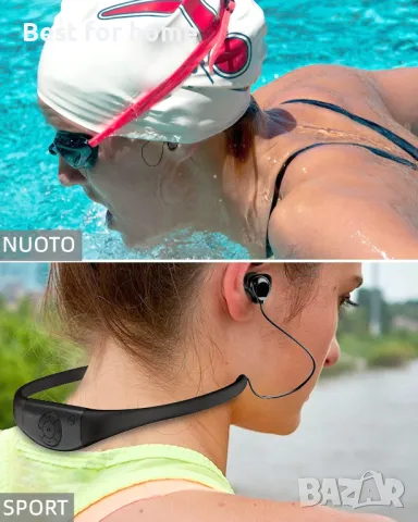 Водоустойчив Mp3 Bluetooth плейър за плуване Toyogo  IPX8 8GB, снимка 7 - Водни спортове - 48455822