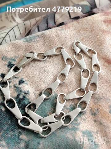 Масивен сребърен ланец , снимка 6 - Колиета, медальони, синджири - 54106114