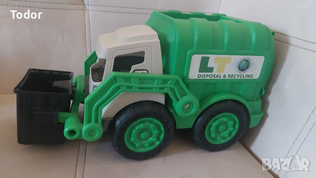 Голям зелен боклукчийски камион, снимка 5 - Коли, камиони, мотори, писти - 53937605